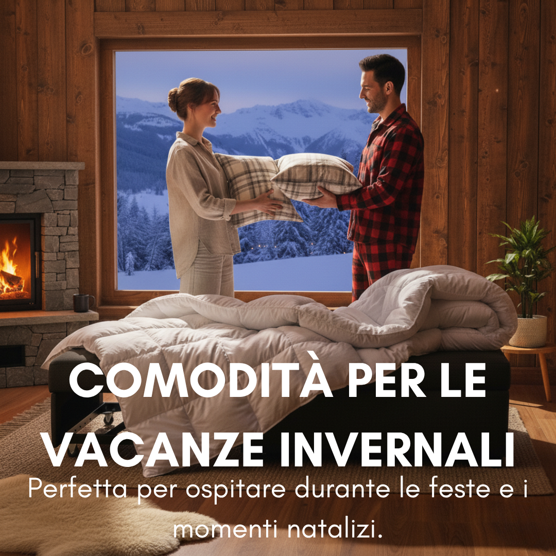 Divano Letto Singolo Salvaspazio Reclinabile con Cuscino Sfoderabile