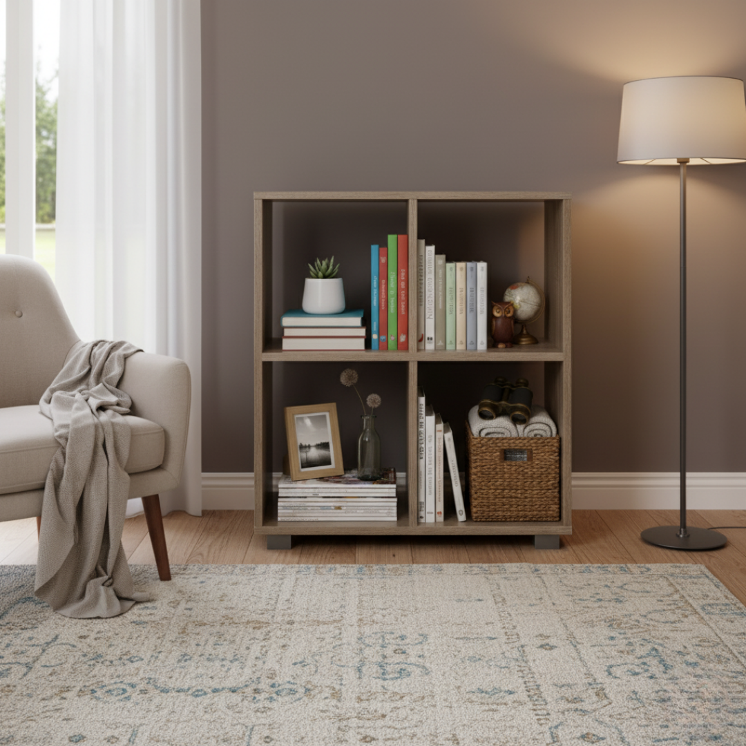 Libreria in Legno con 4 ripiani Leonardo