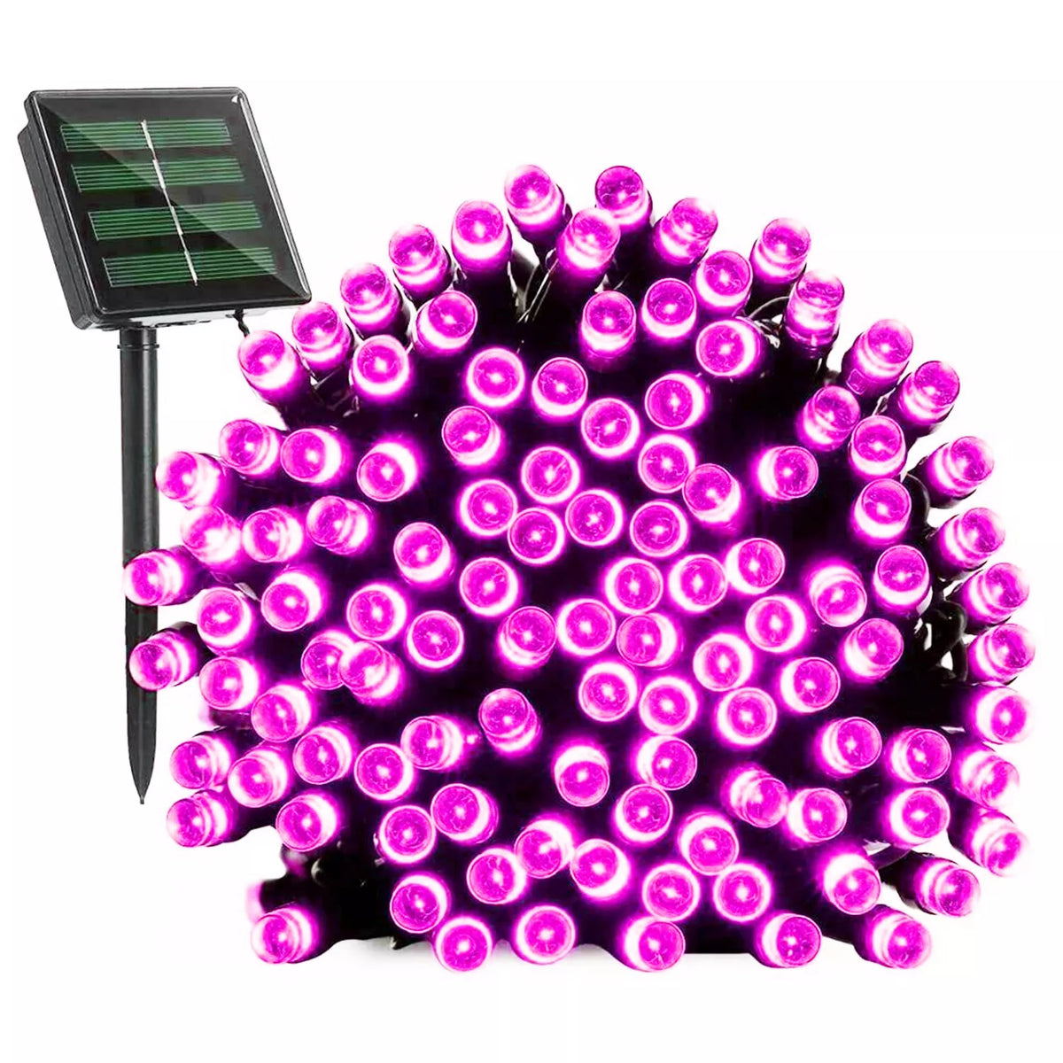Catena Luminosa Solare 7M 100 LED Colorate per Esterno, 8 Modalità vari colori disponibili