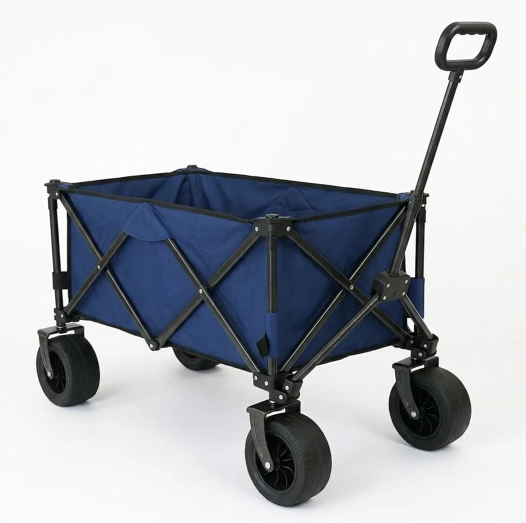 Carrello Outdoor Pieghevole Telescopico 80Kg con Ruote 360°