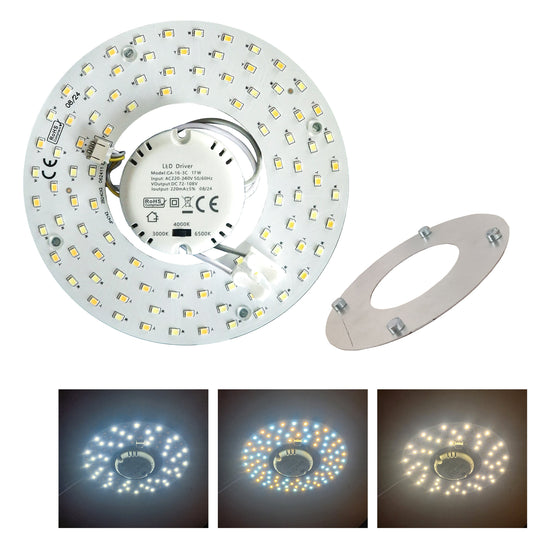CIRCOLINA LED SWITCH magnetica modulo ricambio corona per plafoniere adesiva