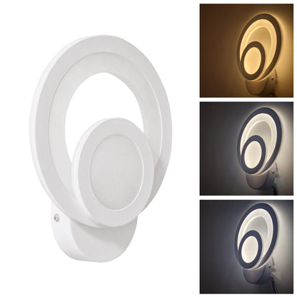 Applique LED da Parete Interno con Cambio Temperatura, 18W/22W