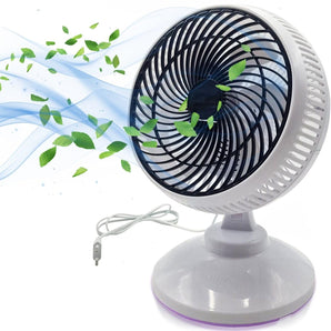 Ventilatore da Tavolo Silenzioso con Oscillazione, 2 Velocità - 35 Watt