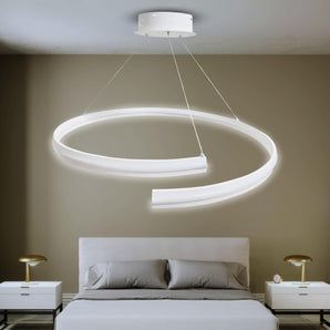 Lampadario a Sospensione LED a Spirale a Luce Fredda