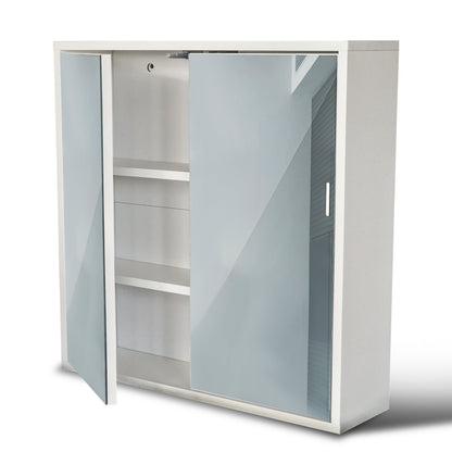 Specchio bagno con mobile contenitore legno moderno salvaspazio compatto

Pensile bagno con ripiani interni specchio frontale arredo elegante