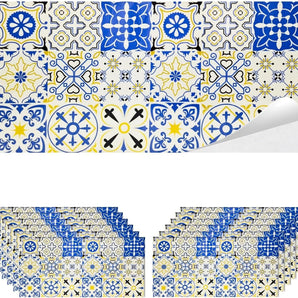 Adhesive PVC Tiles with Majolica Effect 2.1m2