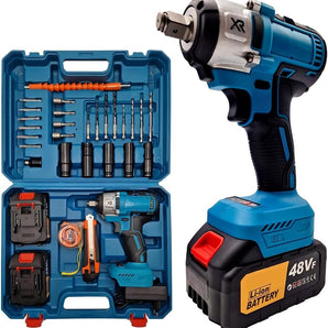 Cordless screwdriver with case and accessories