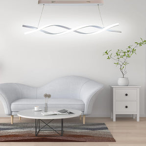 Cold Light Curved LED Pendant Chandelier