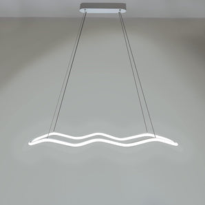 Cold Light Wavy LED Pendant Chandelier