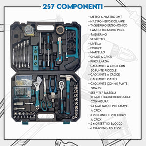 Tool Case with Ratchet (257pcs)