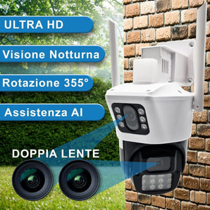 Telecamera Direzionale Wi-Fi UHD con Visione Notturna