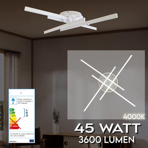 Modern LED ceiling light with natural light