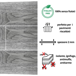 Adhesive PVC floor with concrete effect 2m2