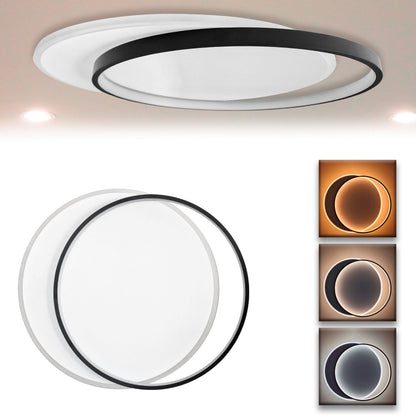 Plafoniera lampadario LED  36W /39W/48W Rotonda o quadrata , Colore Regolabile 3D