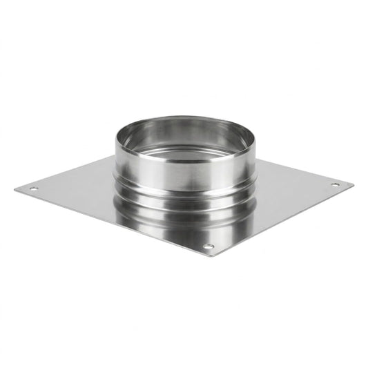 Maka Base Forata Innesto Maschio Canna Fumaria Acciaio Inox