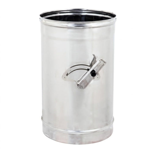 Maka Modulo Valvola con Ghiera Canna Fumaria Acciaio Inox