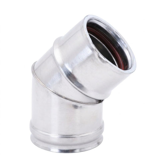 Maka Curva 45° Canna Fumaria Doppia Parete Inox