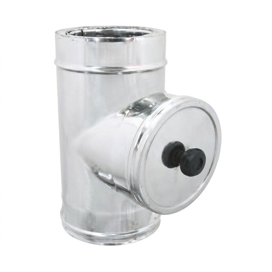 Maka Modulo Ispezione Canna Fumaria Doppia Parete 50 Inox