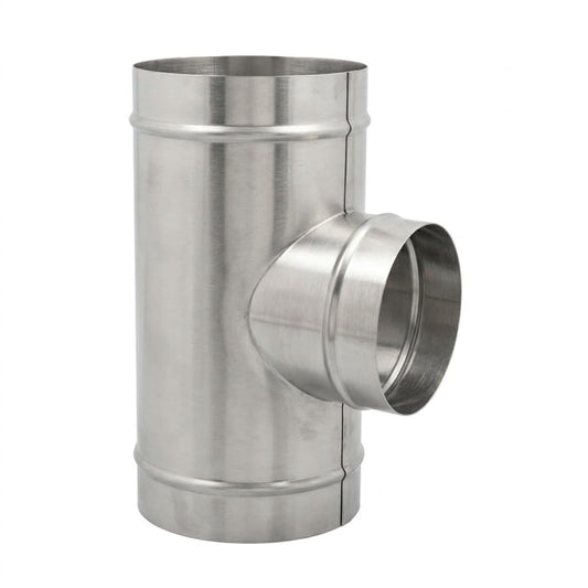 Maka Raccordo a T 90° Codino MP Canna Fumaria Doppia Parete Inox