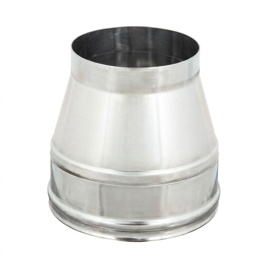 Maka Terminale Conico Canna Fumaria Doppia Parete 50 Inox