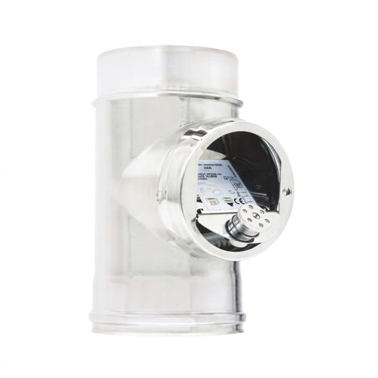 Maka Modulo Regolatore di Tiraggio Canna Fumaria Doppia Parete 50 Inox