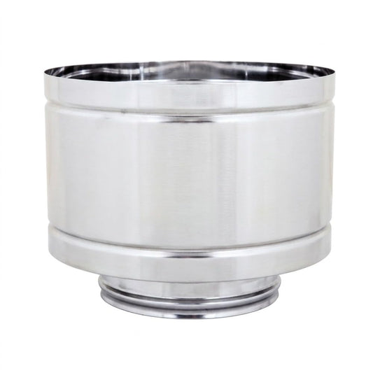 Maka Terminale a Botte Canna Fumaria Doppia Parete 50 Inox
