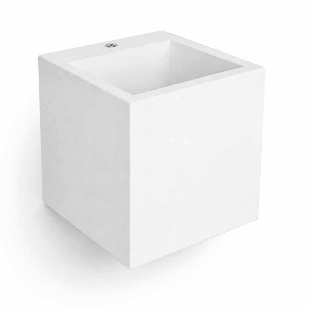 Applique in Gesso Bianco da Parete con Lampadina G9, Luce Up/Down IP20 Design Moderno