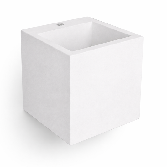 Applique in Gesso Bianco da Parete con Lampadina G9, Luce Up/Down IP20 Design Moderno