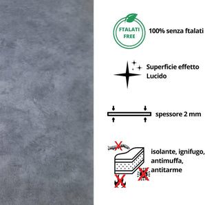 Piastrelle PVC Adesive Effetto Cemento 2.1mq