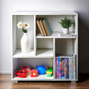 Italo Wooden Bookcase with 5 Shelves