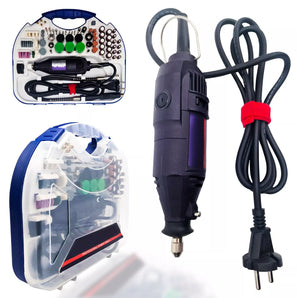 Smerigliatrice Mini Trapano 350W con Kit Valigetta e 200 Accessori