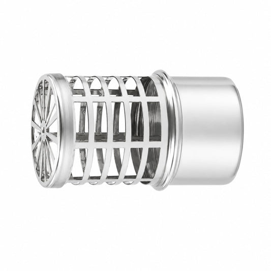 Maka Comignolo Eco Pellet, Terminale per Canna Fumaria Stufa a Pellet, Cappello Antipioggia Aspirafumo Inox