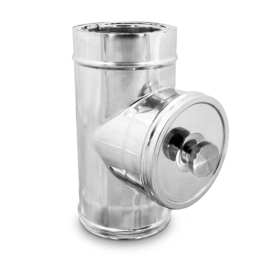 Maka Modulo Ispezione Canna Fumaria Doppia Parete Aria Inox