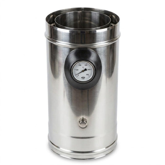 Maka Modulo Prelievo Fumi e Termometro Doppia Parete Aria Inox