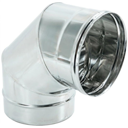 Maka Curva 87° Linea Condensazione Canna Fumaria Acciaio Inox