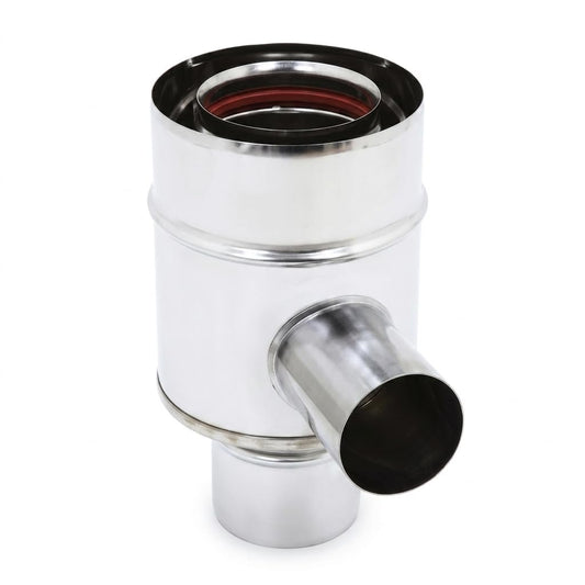 Maka Collettore Coassiale Verticale Canna Fumaria Pellet Inox