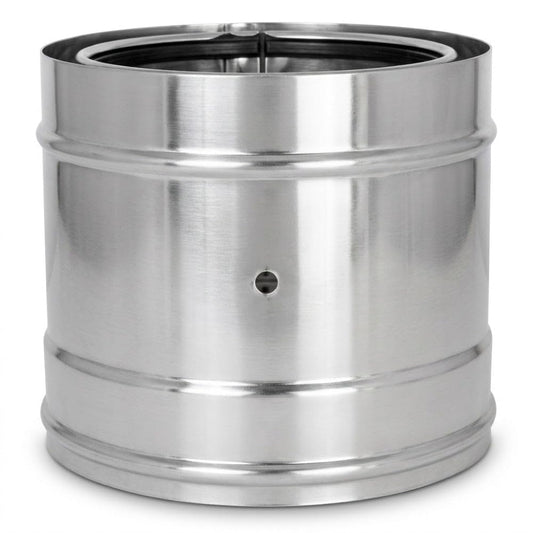 Maka Modulo Prelievo Fumi Canna Fumaria Doppia Parete 50 Inox