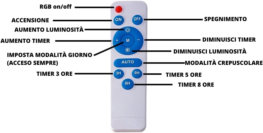Lampione solare LED esterno 400W con telecomando e sensore IP66