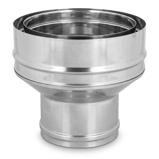 Maka Aumento Canna Fumaria Doppia Parete Aria Inox