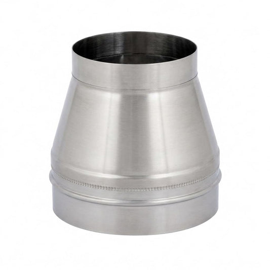 Maka Comignolo Conico, Terminale in Acciaio Inox per Canna Fumaria Camino Stufa a Legna Pellet e Gas, Cappello Antipioggia Aspirafumo Conico