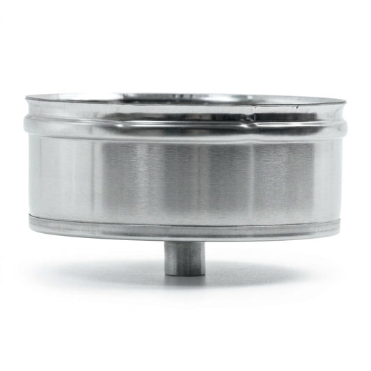 Maka Tappo Condensa per Canna Fumaria in Acciaio Inox, Tappo con Scarico 3/4 Gas per Raccolta Condense, Monoparete