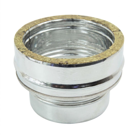 Maka Raccordo Mono-Doppia Parete Canna Fumaria Doppia Parete 50 Inox
