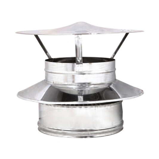 Maka Terminale Coassiale Cinese Canna Fumaria Doppia Parete Aria Inox