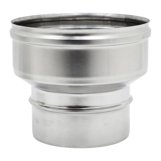 Maka Riduzione e Aumento per Canna Fumaria in Acciaio Inox, Raccordo Conico Cambio Diametro Monoparete, Innesto Maschio-Femmina