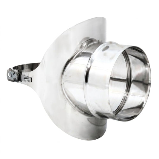 Maka Raccordo a Sella Canna Fumaria Acciaio Inox