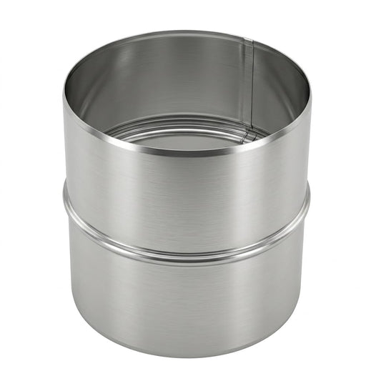 Maka Raccordo Flex-Flex per Canna Fumaria in Acciaio Inox, Giunzione tra Due Tubi Flessibili Monoparete