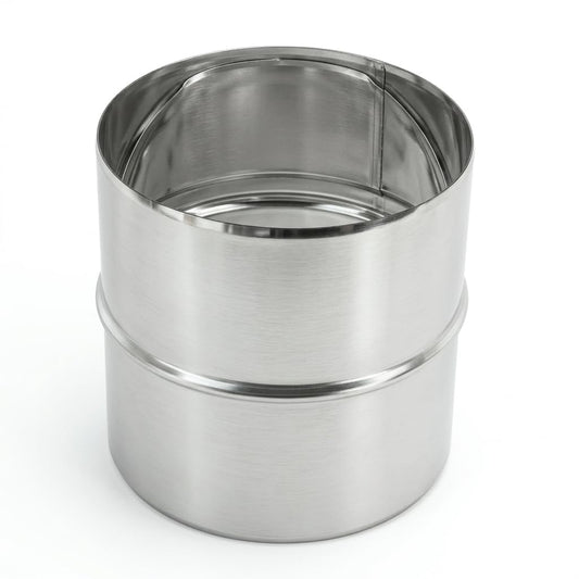 Maka Modulo Telescopico Regolabile 310-410 mm per Canna Fumaria, Tubo Estensibile in Acciaio Inox con Guarnizione, per Stufa a Legna Pellet e Caldaia