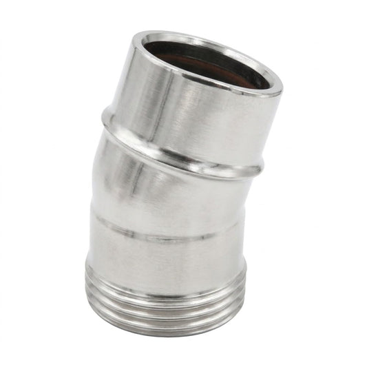 Maka Curva 15° Canna Fumaria Doppia Parete Inox