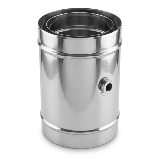 Maka Modulo Prelievo Fumi Canna Fumaria Doppia Parete Aria Inox