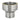 MAKA Aumento Piatto Canna Fumaria Doppia Parete Aria Inox - Inox Ø 100 a 130 mm